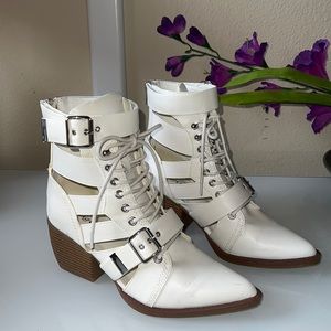 White Ankle Boots